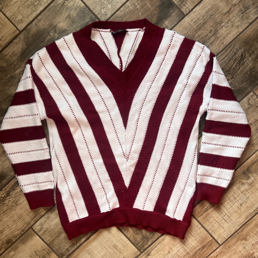 PRETTYGARDEN Women's Fashion Long Sleeve Striped Color Block Knitted Sweater - Picture 1 of 8